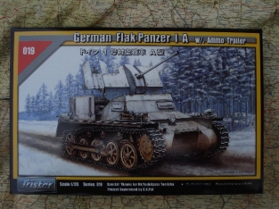 TRI.35019  Flak Panzer 1A AA Gun+Ammo trailer Wehrmacht WO2 scha